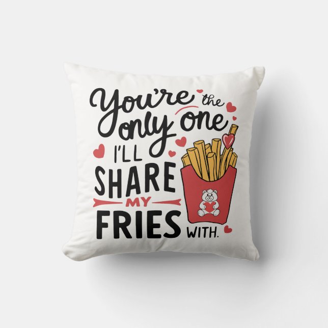 Die, die ich meine Freunde mit lustigen Valentinen Kissen (Vorderseite)