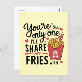 Die, die ich meine Freunde mit lustigen Valentinen Postkarte