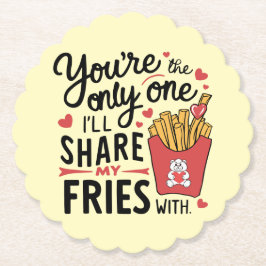 Die, die ich meine Freunde mit lustigen Valentinen Untersetzer