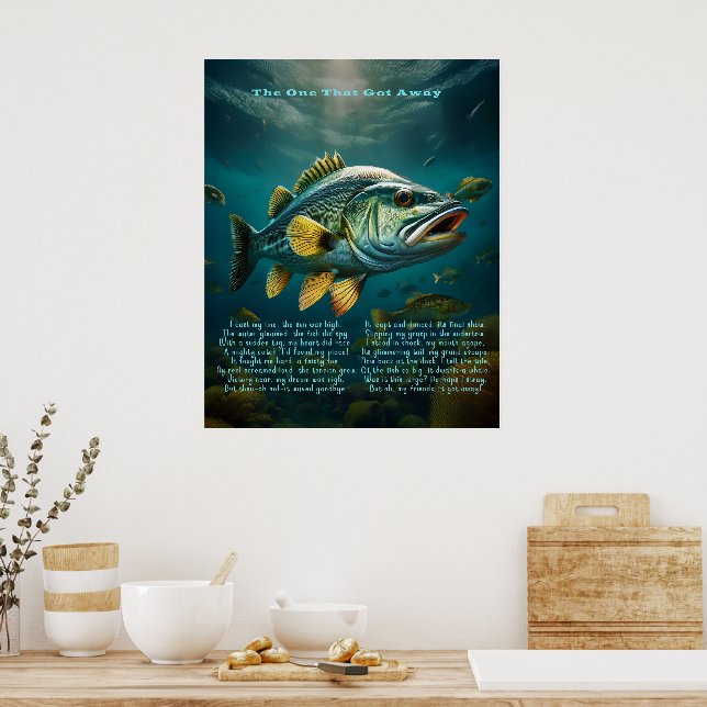 Die, die Poster mit Gedicht Got hat (Küche)