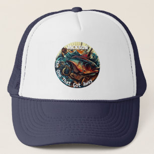 Die, die vom Fischfang Got hat Truckerkappe