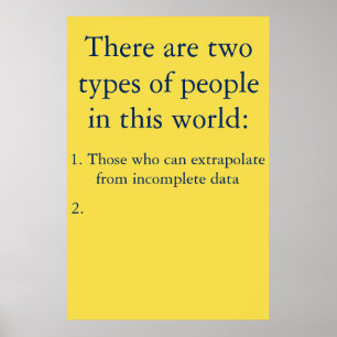 Die, die von den unvollständigen Daten Poster