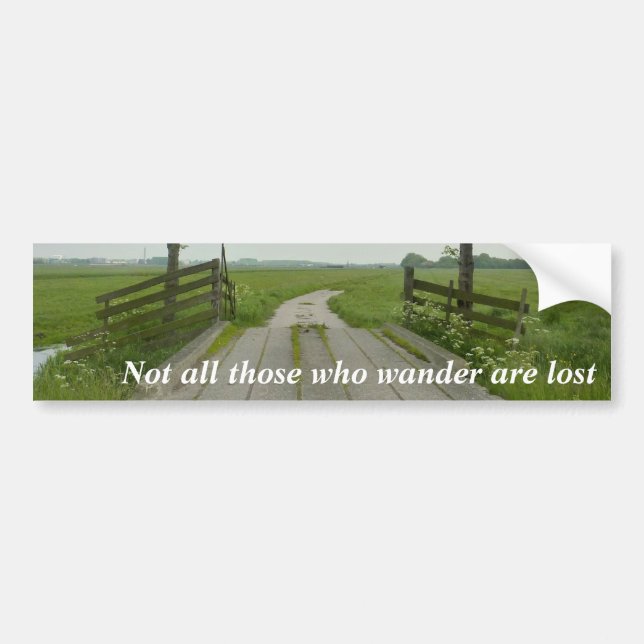 Die, die wandern autoaufkleber (Vorne)