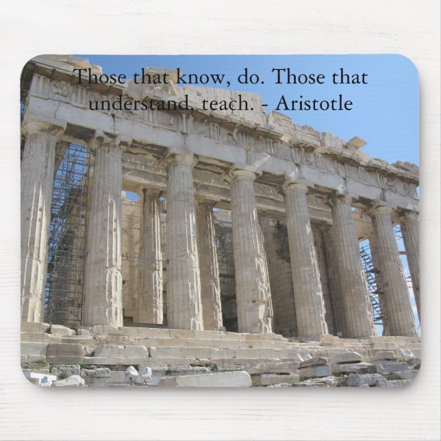 Die, die wissen, tun. Die, die verstehen, Mousepad (Vorne)