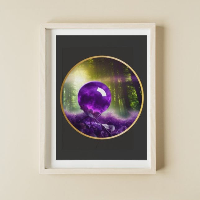 Die digitale Kunst der Amethyst Orb Poster (Von Creator hochgeladen)