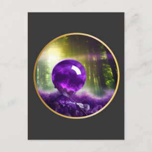 Die digitale Kunst der Amethyst Orb Postkarte