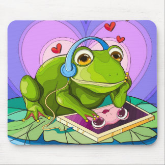 Die digitale Liebe von Frog Mousepad