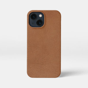 Die digitale Printwerbung von Light Brown Leather iPhone 13 Mini Hülle