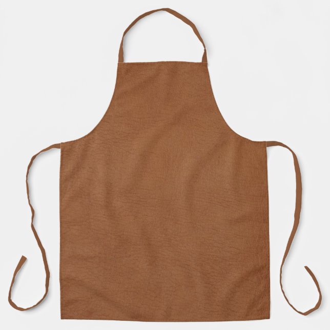 Die digitale Printwerbung von Light Brown Leather Schürze (Vorderseite)