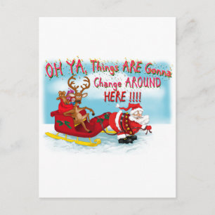 Die Dinge ändern sich hier Postkarte