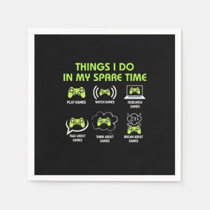 Die Dinge, die Gamer in spärlicher Zeit tun Serviette