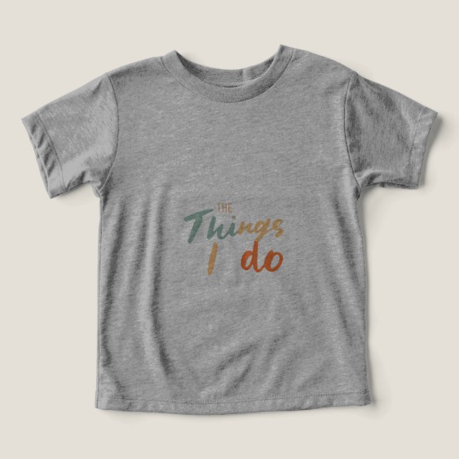 "Die Dinge, die ich tue." (Design Vorderseite)