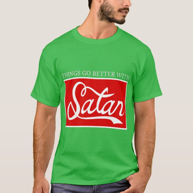 Die Dinge gehen besser mit Satan-Junge T-Shirt (Vorderseite)