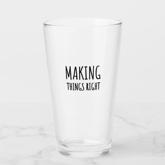 "Die Dinge richtig machen" Aufstieg über Fehler-De Glas (Vorderseite)