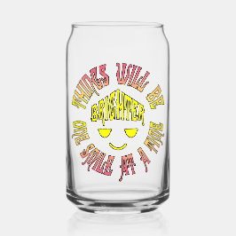 Die Dinge werden ein Lächeln um die Zeit heller se Dosenglas