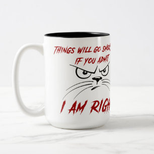 Die Dinge werden einfacher, wenn du zugibst, dass Zweifarbige Tasse