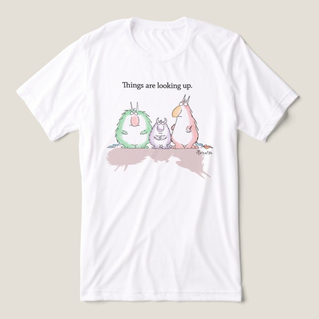 DIE DINGE WERDEN VON Sandra Boynton AUFGESCHAUT Tri-Blend Shirt (Design Vorderseite)