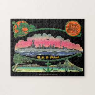 Die "Dirty D"-USS Detroit-Puzzle Puzzle