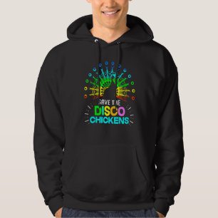 Die Disco Chickens Peacock gerettet Hoodie