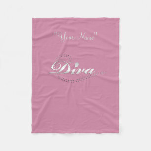 Die Diva des Mädchens "im Training" Fleecedecke