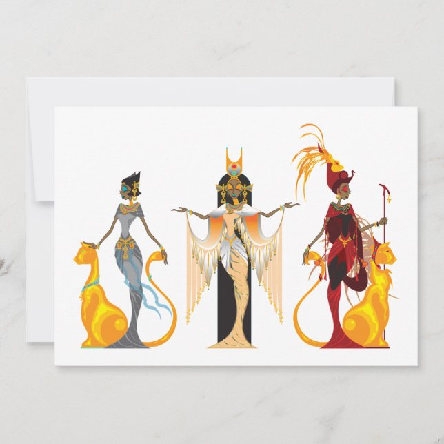 Die Divas von Ägypten-Einladungen Einladung (Vorderseite)