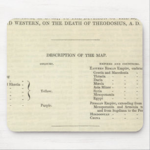 Die Division des Römischen Reiches 395 AD 2 Mousepad