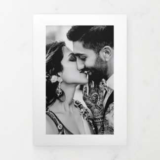 Die Divya | Dreifache Hochzeitsankündigung Dreifach Gefaltete Ankündigung