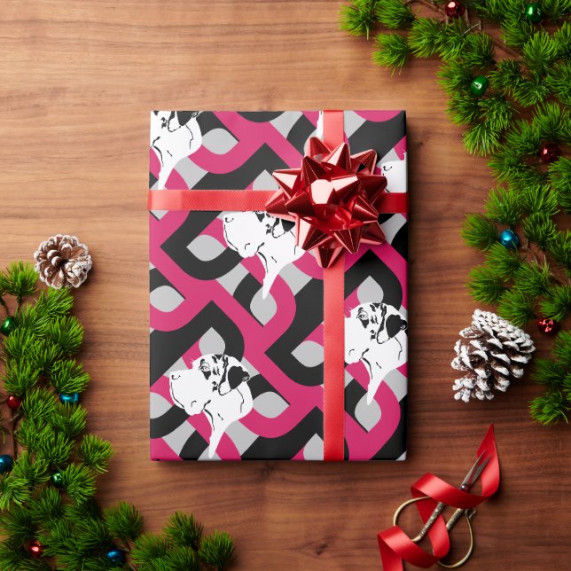 Die Dogge Great Dane Geschenkpapier (Feiertagsgeschenk)