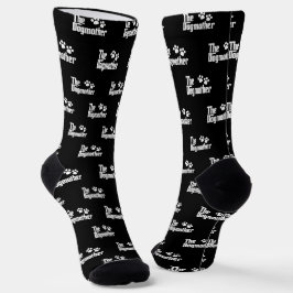 Die Dogmutter Schwarz-Weiß-Sprichwort-Neuheit Socken