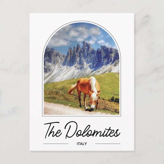 Die Dolomiten Berge Italien Postkarte (Vorderseite)