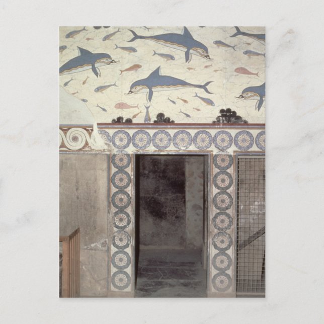 Die Dolphin Frescoes im Queen's Bad Postkarte (Vorderseite)