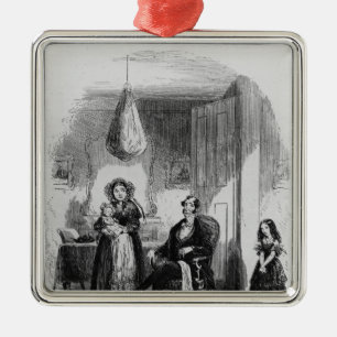 Die Dombey Familie Silbernes Ornament