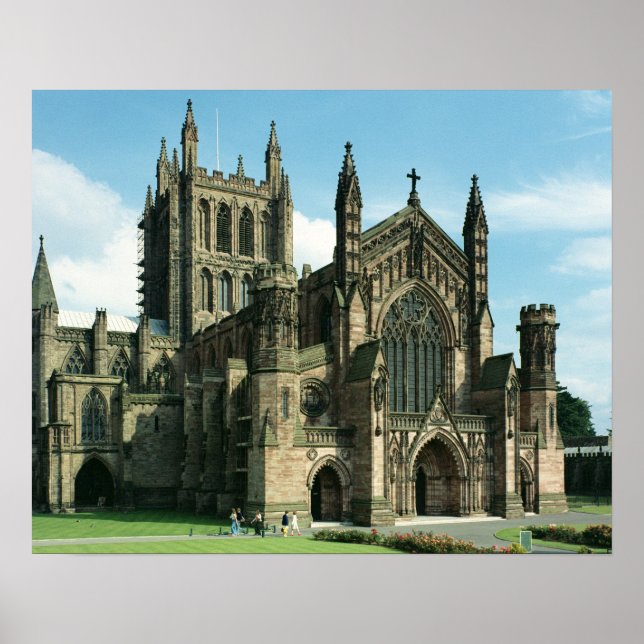 Die Domkirche der gesegneten Jungfrau Mary und Poster (Vorne)