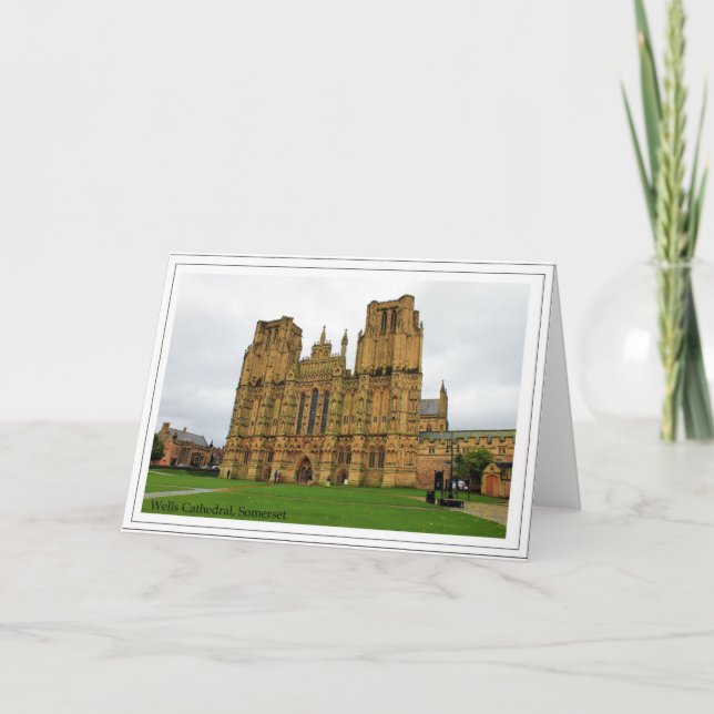 Die Domkirche St Andrew, Wells, Somerset Karte (Vorderseite)