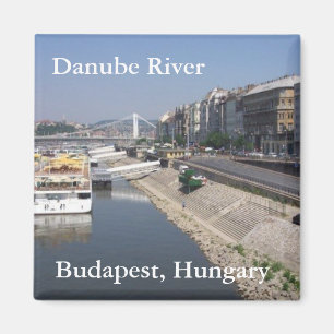 Die Donau, Budapest, Ungarn Magnet