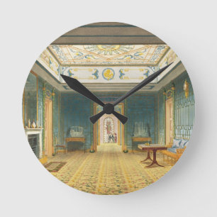 Die doppelte Lobby oder die Galerie (Süden) über Runde Wanduhr