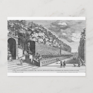 Die Doppelterrasse mit 100 Brunnen in Vil Postkarte