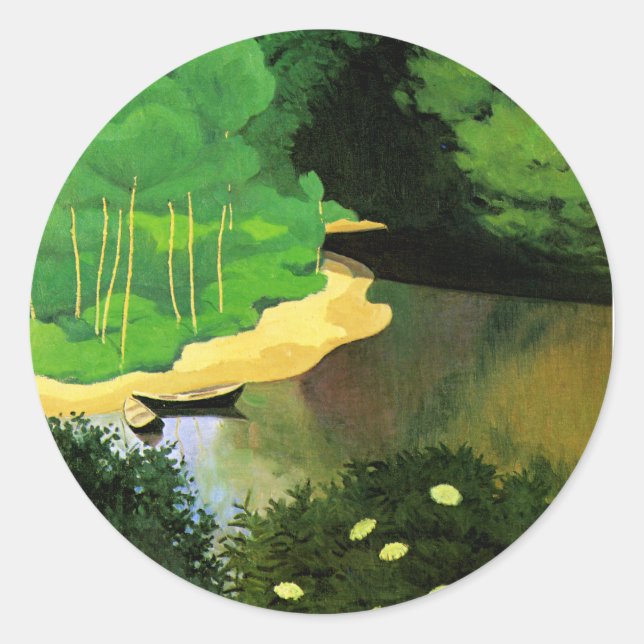 Die Dordogne mit Carrence Runder Aufkleber (Vorderseite)