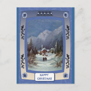 Die Dorfkirche Feiertagspostkarte