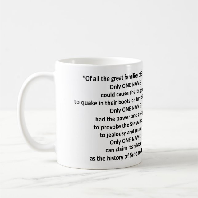 Die Douglas-Tasse "NUR EIN NAME" Kaffeetasse (Links)