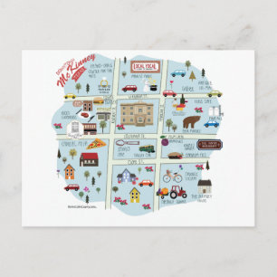 Die Downtown McKinney Texas Postkarte