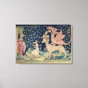 Die Drachen, die Frösche sich erbrechen Leinwanddruck