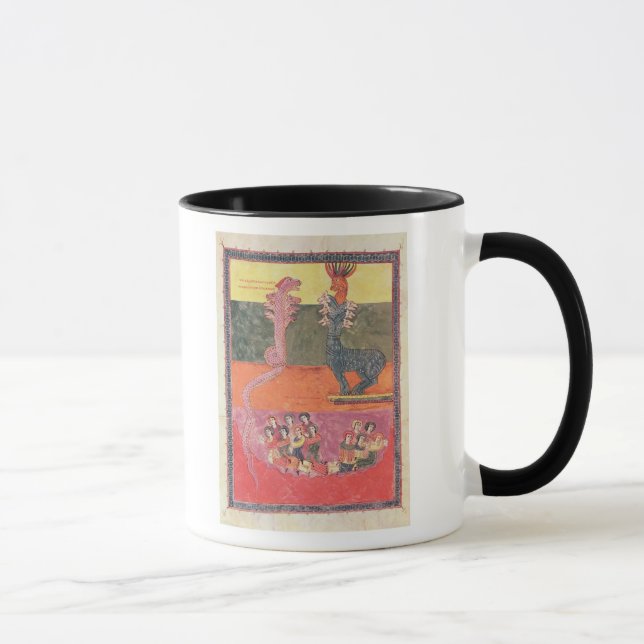 Die Drachen, vom Girona Beatus Tasse (Rechts)