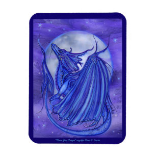 Die Drachenfantasie von Renee Lavoie Magnet