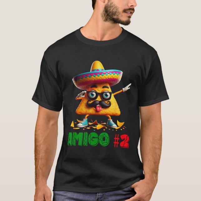 Die drei Amigos Cinco De Mayo Amigo #2 Group Ma T-Shirt (Vorderseite)