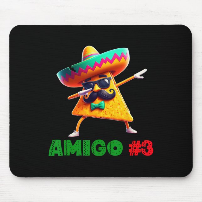 Die drei Amigos Cinco De Mayo Amigo #3 Group Ma Mousepad (Vorne)
