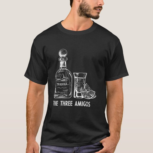 Die drei Amigos mexikanische alkoholische Tequila  T-Shirt (Vorderseite)