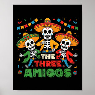 Die drei Amigos mexikanisches Cinco de Mayo Premiu Poster