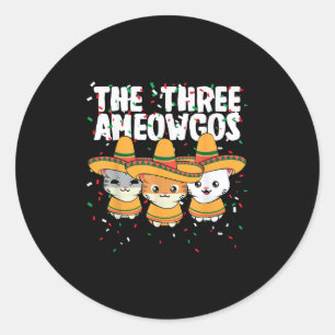 Die drei Amigos Mexikos Cinco De Mayo Niedliche Ka Runder Aufkleber