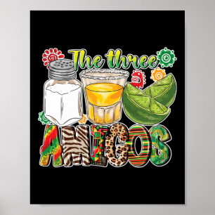 Die drei Amigos Tequila Limones Cinco De Mayo Poster